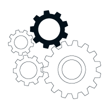 Picto de l'offre conseil méthodologique réprésentant des engrenages